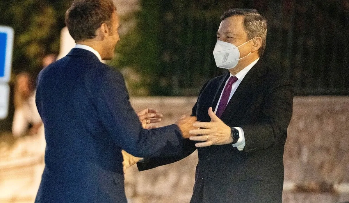 Draghi incontra Emmanuel Macron