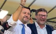 Giancarlo Giorgetti con Matteo Salvini