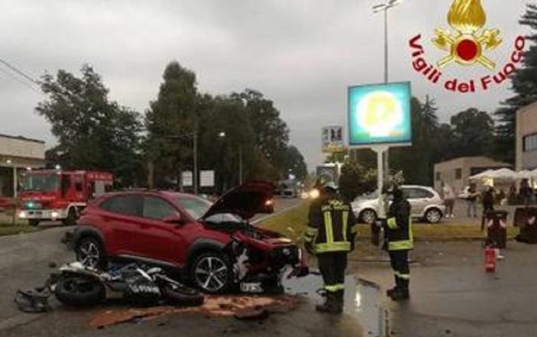 Incidente stradale a Vergiate
