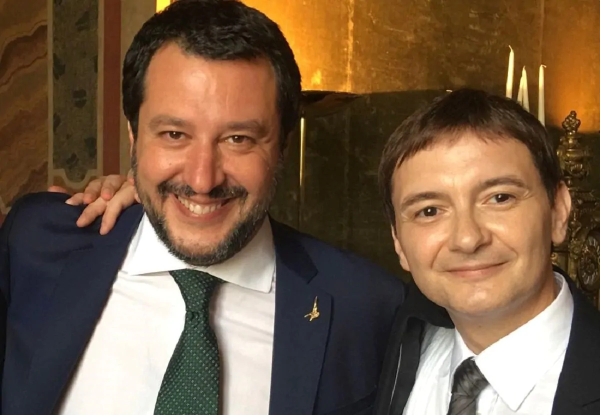 Luca Morisi con Matteo Salvini