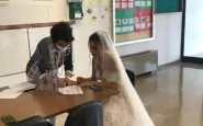 Prof di matematica vestita da sposa