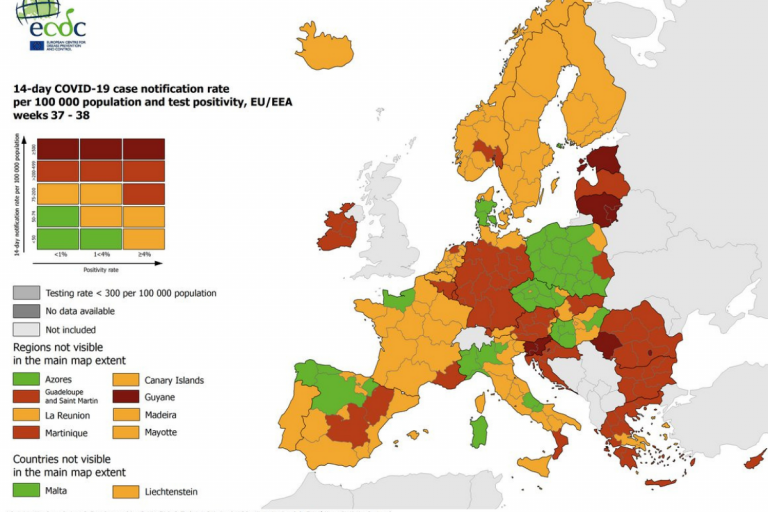 nuova mappa ue covid