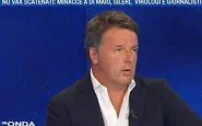 Matteo Renzi durante il suo intervento a In Onda