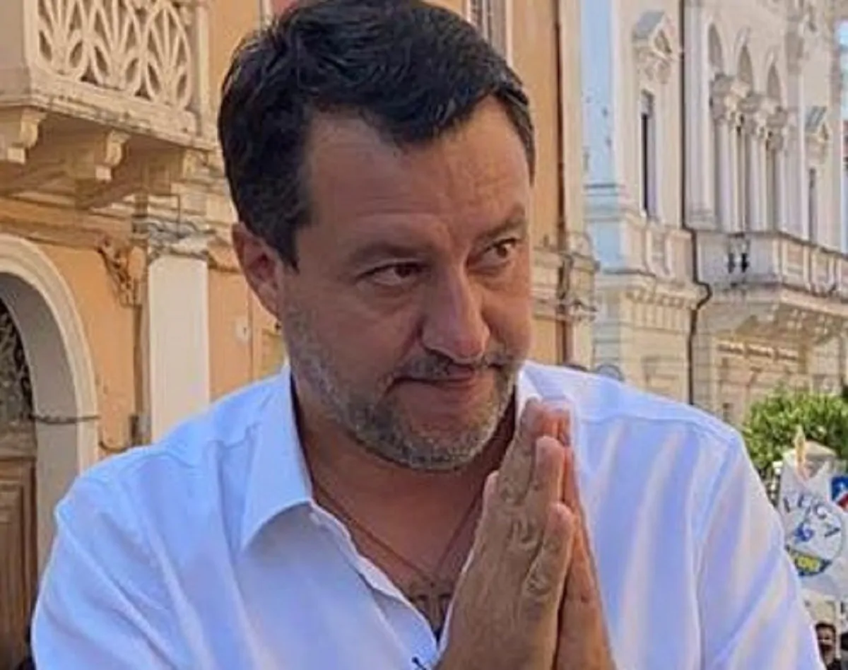 Il leader della Lega Salvini