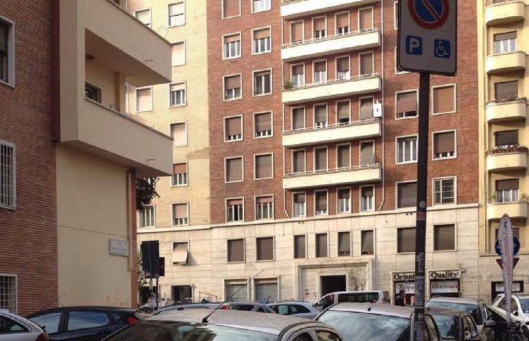 Uno scorscio di via Augusto Aubry, teatro del dramma