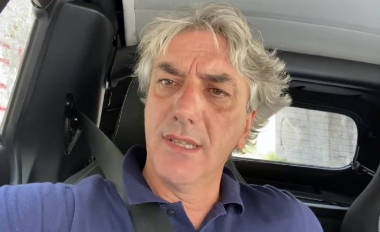 Giuseppe Aieta nella diretta dopo la denuncia ai Carabinieri