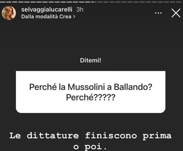 Alessandra Mussolini Selvaggia Lucarelli