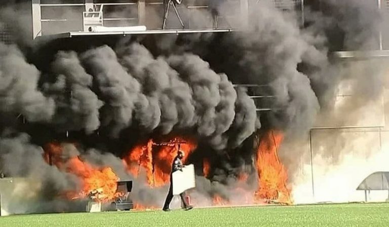 Andorra incendio stadio