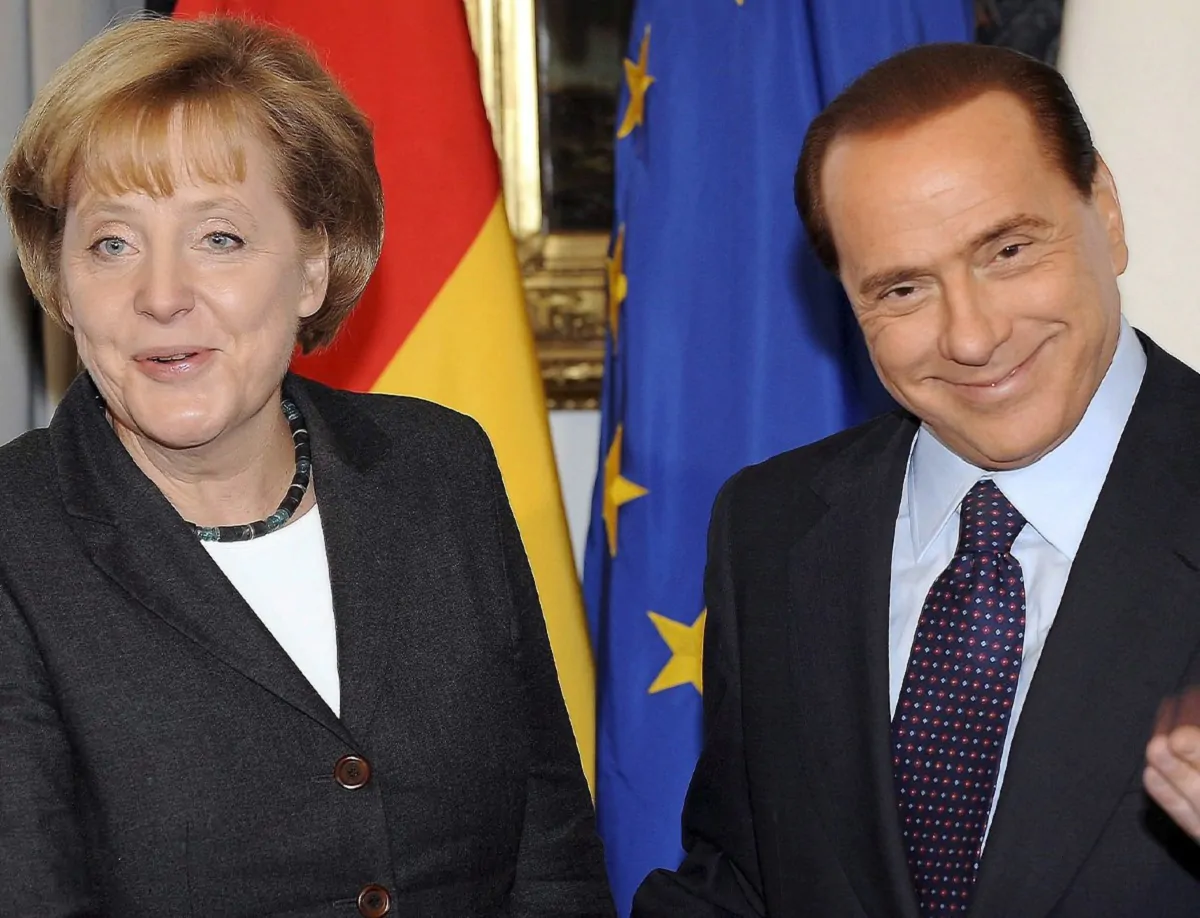 Angela Merkel e Silvio Berlusconi