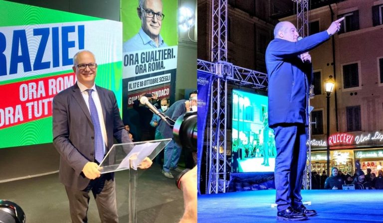 Ballottaggio amministrative Gualtieri Michetti