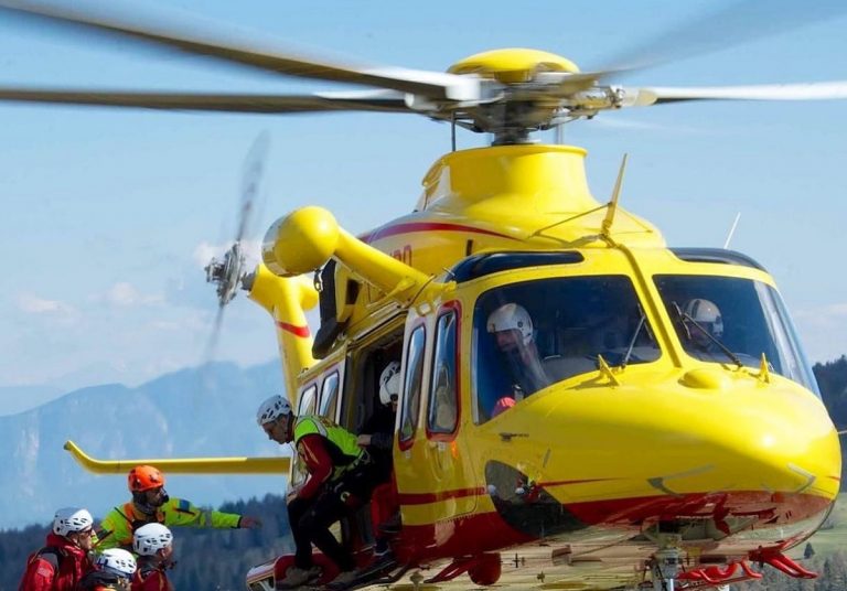 L'elisoccorso del Trentino in azione