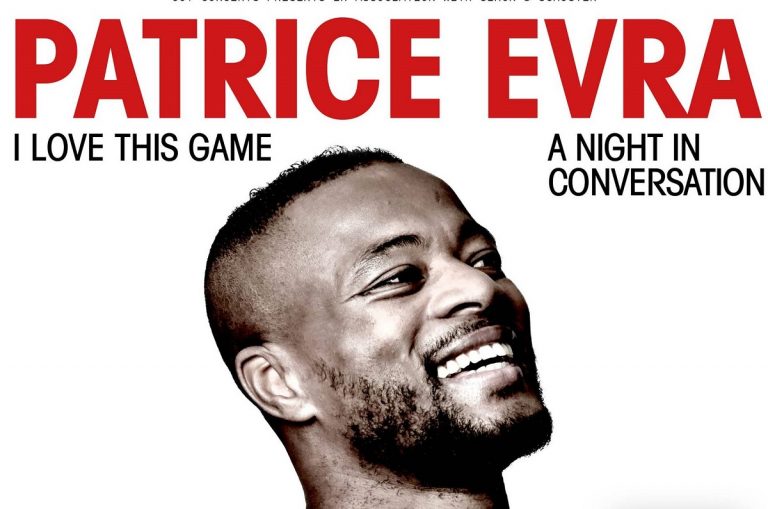 La locandina del libro di Patrice Evra