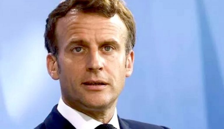 Esibisce il green pass di Macron