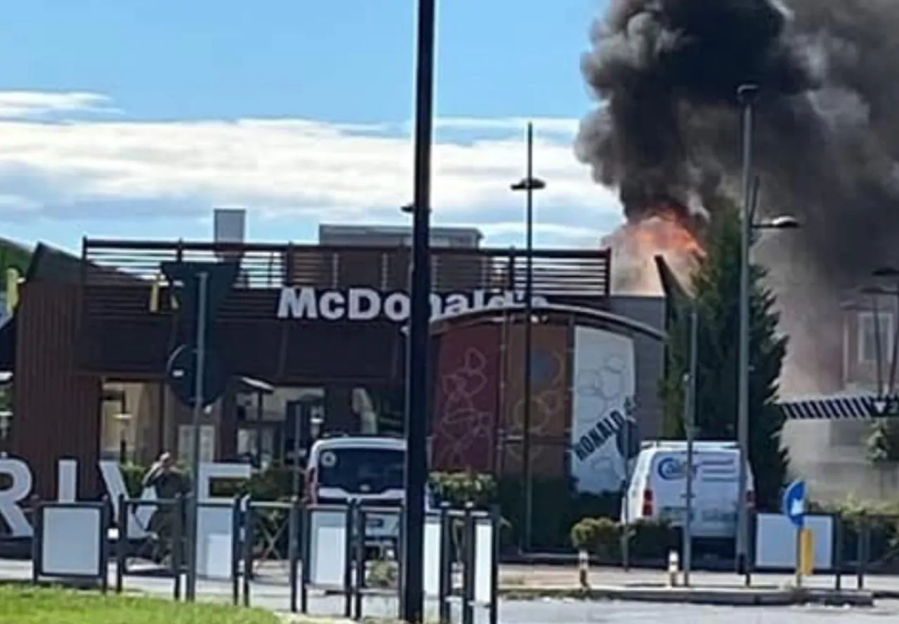 Incendio nel McDonald’s di Alessandria