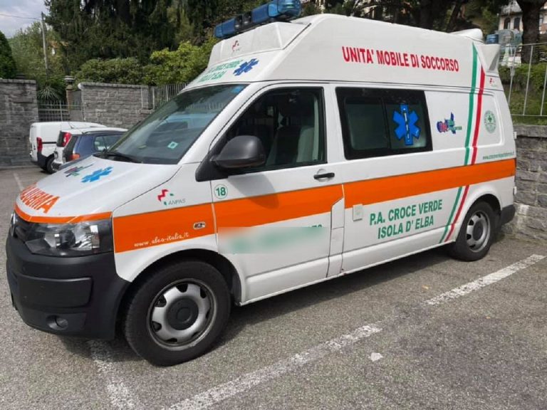 Un mezzo della Croce Verde di Portoferraio