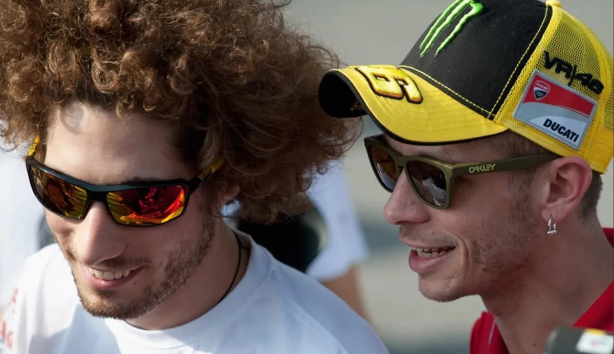 Marco Simoncelli e Valentino Rossi