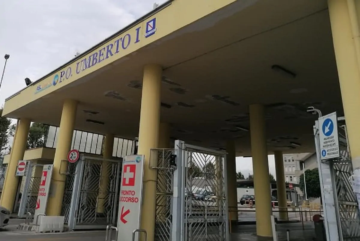 L'ingresso dell'Umberto I a Nocera