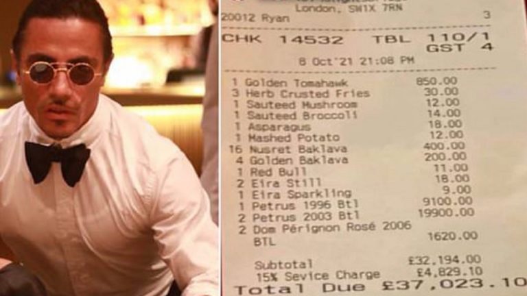 Salt Bae, polemica per i prezzi