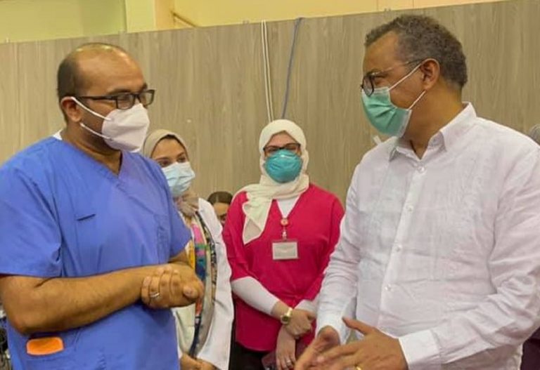 A dx in foto, il direttore generale Oms Tedros Ghebreyesus
