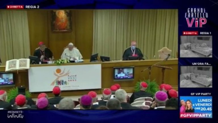 papa Francesco gf vip