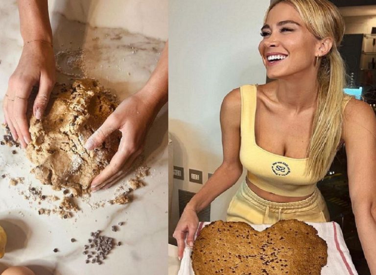 Diletta Leotta impasta con un'amica
