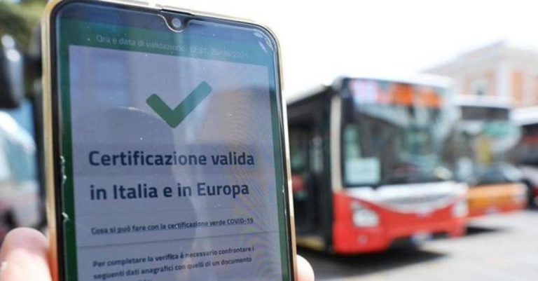 Green pass mezzi pubblici