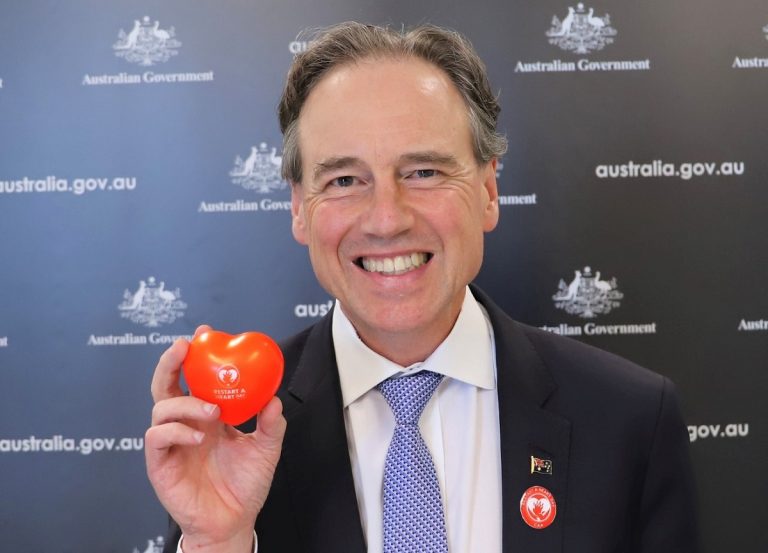 Il ministro della Sanità australiano Greg Hunt