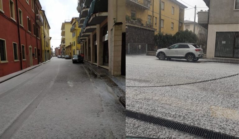 Maltempo grandine Verona