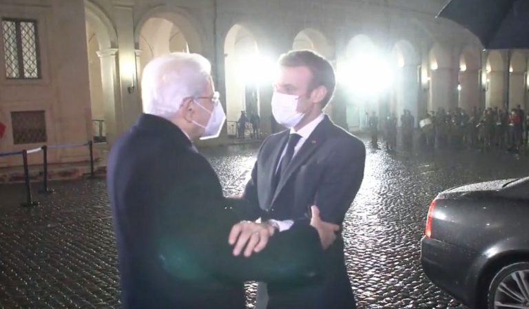 Mattarella incontra Macron