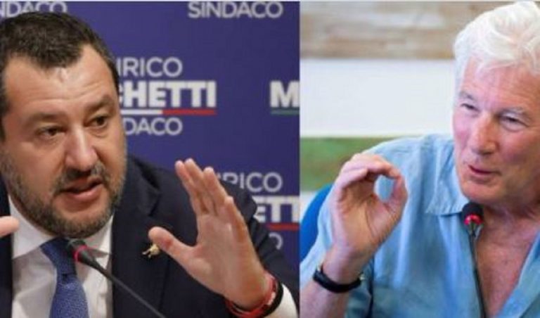 open arms gere salvini