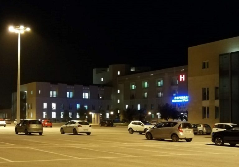 L'era antistante l'ospedale Giovanni Paolo II di Ragusa