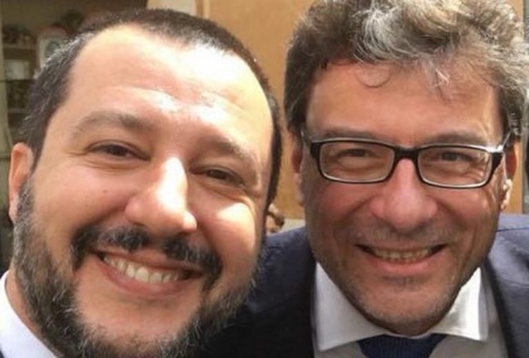 Matteo Salvini e Giancarlo Giorgetti