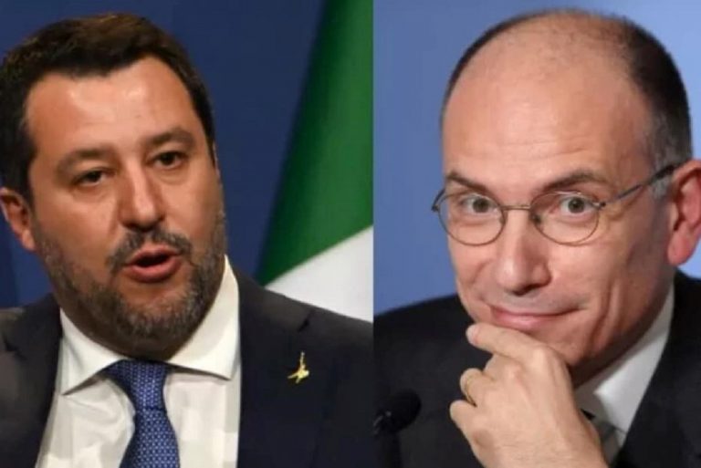 Matteo Salvini ed Enrico Letta