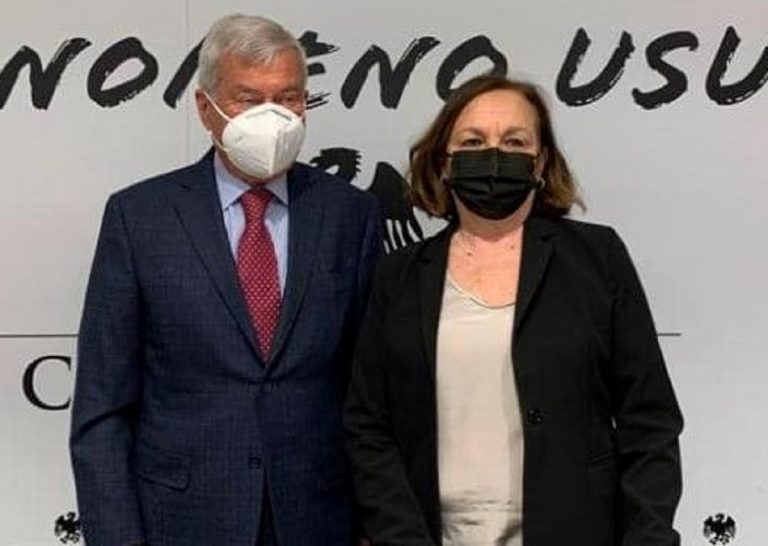 Carlo Sangalli con la ministra Lamorgese