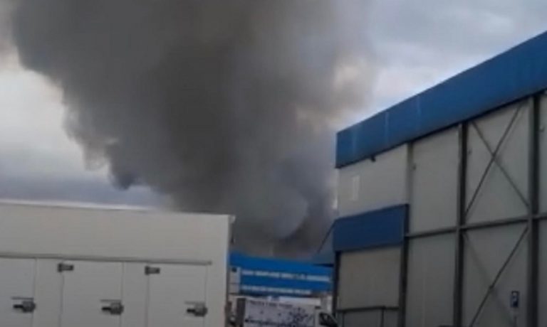 incendio Gricignano fabbrica surgelati