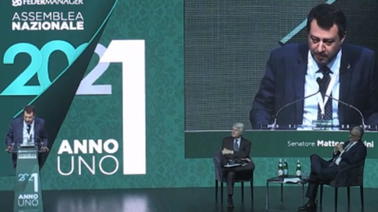 L'intervento di Salvini all'Auditorium di Roma