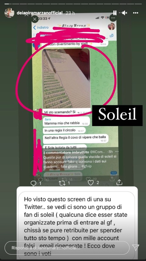 soleil chat privata gf vip