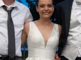 Vanessa Bertolo e il suo abito da sposa