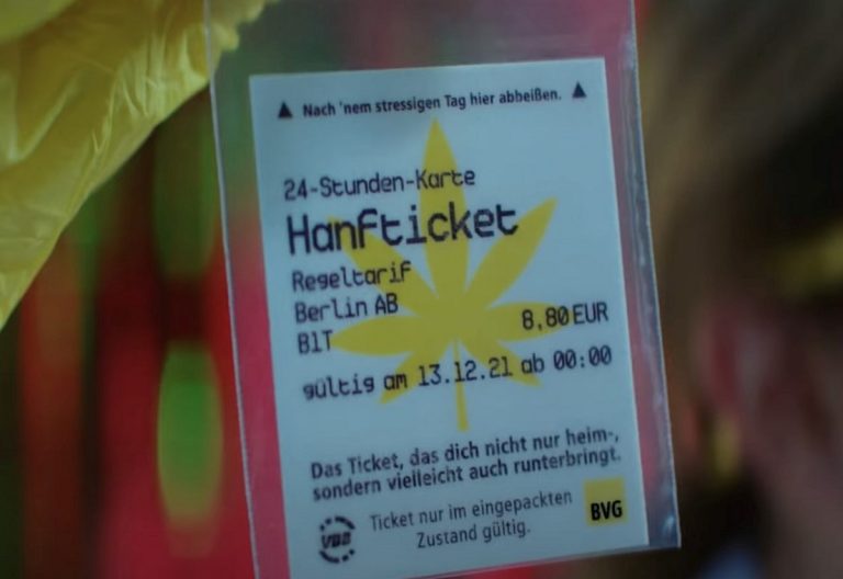 Il biglietto alla cannabis per viaggiare a Berlino con BVG