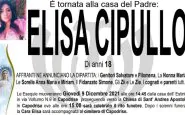 Il manifesto funebre della povera Elisa Cipullo