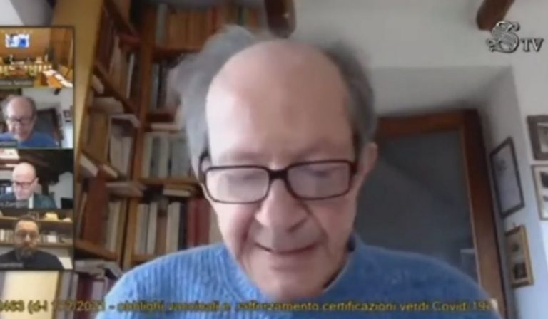 Covid filosofo Agamben Senato