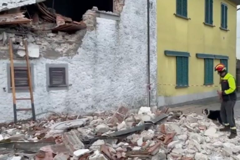 Crolla palazzina Pieve Nievole
