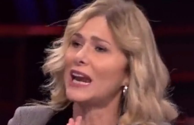 Francesca Donato "in azione" su La7