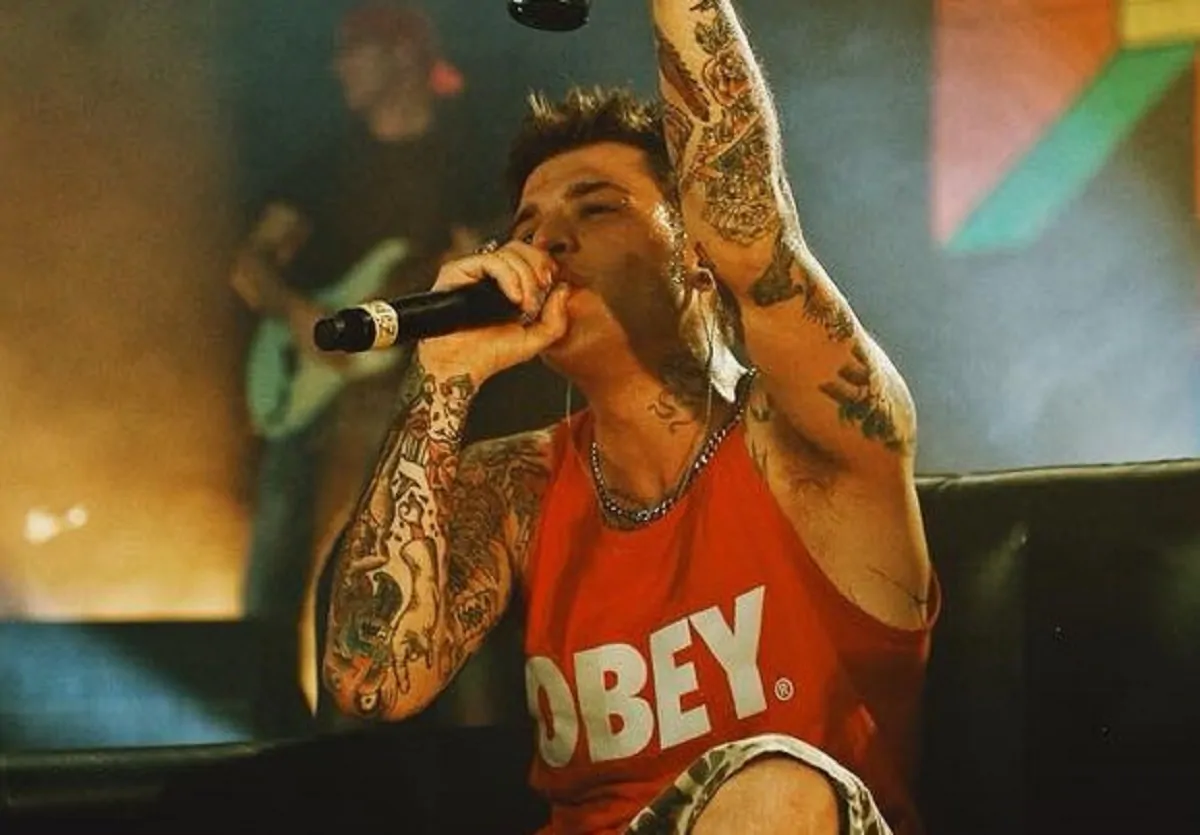Fedez on stage