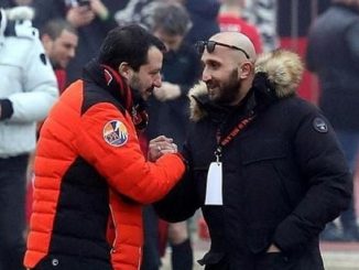 Luca Lucci con Matteo Salvini, con cui non ha alcun rapporto personale