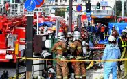 Una delle "squad" dei Vigili del Fuoco intervenuta ad Osaka