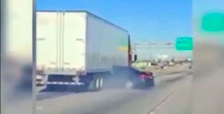 Screen del video dell'incidente