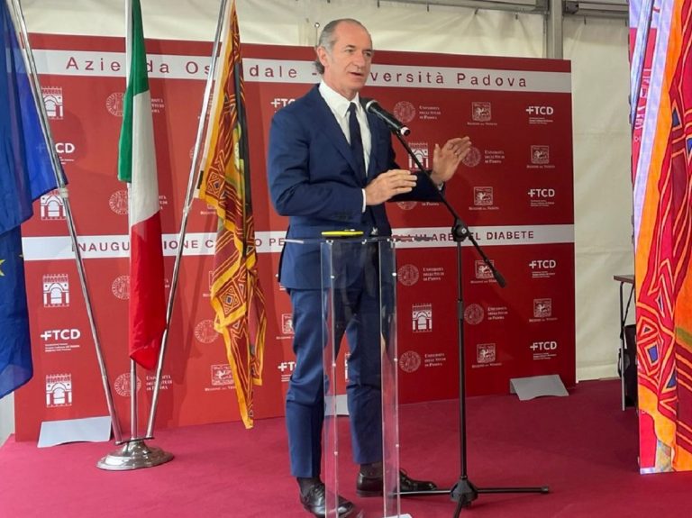 Il governatore del Veneto Luca Zaia