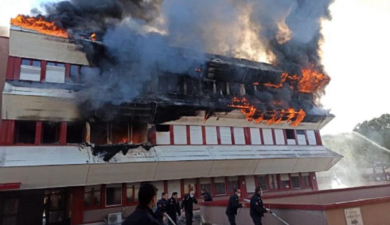 incendio caserma Carabinieri