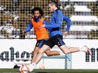 Gareth Bale in allenamento: la sua perdita di massa è evidente